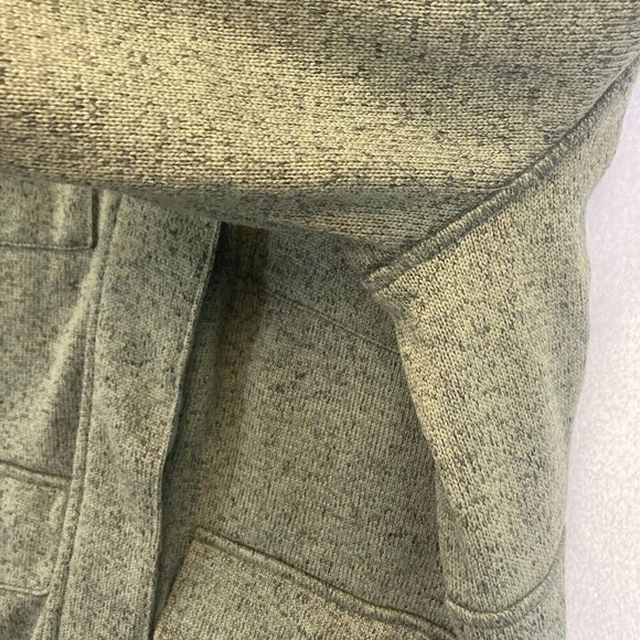 Eddie Bauer Heathered Green Zip Up Sweater Jacket Womens 2XL Fleece Lined Pocket - Picture 11 of 16
